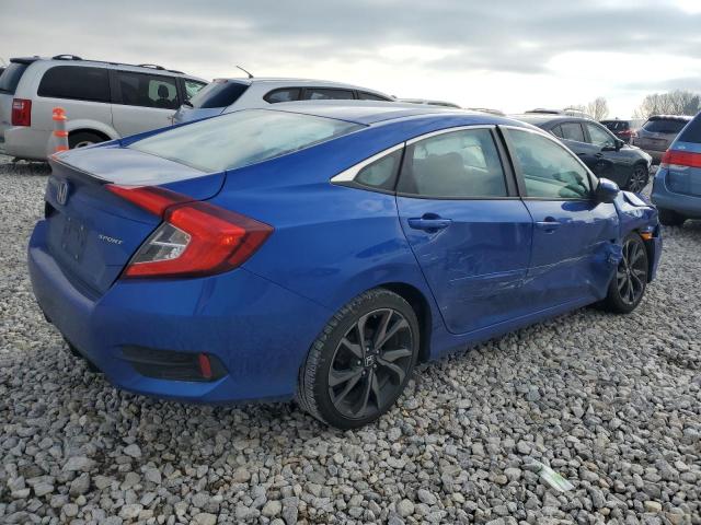 2HGFC2F89KH604611 - 2019 HONDA CIVIC SPORT 蓝色 照片 3