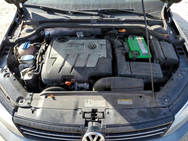 3VWLL7AJ8DM398420 - 2013 VOLKSWAGEN JETTA TDI GRAY photo 11