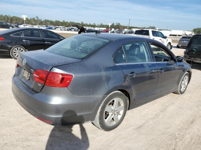 3VWLL7AJ8DM398420 - 2013 VOLKSWAGEN JETTA TDI GRAY photo 3