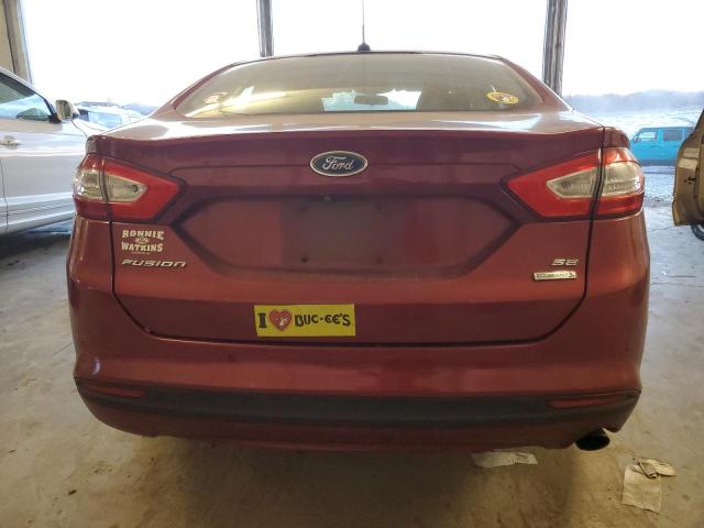 1FA6P0HD9F5102881 - 2015 FORD FUSION SE BURGUNDY photo 6