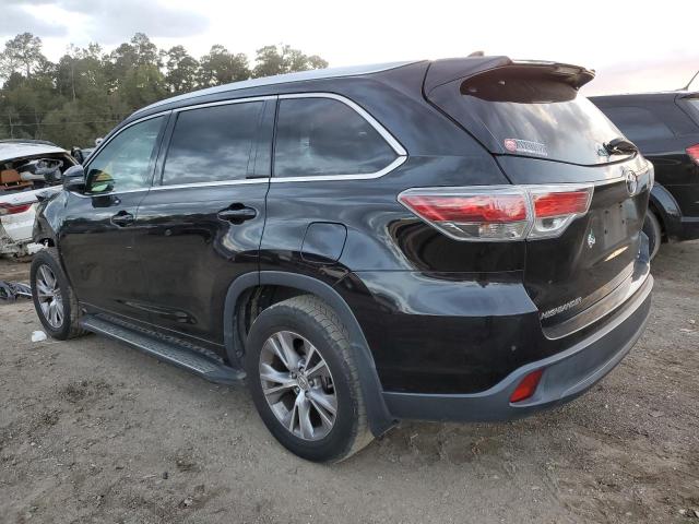5TDKKRFH0ES018863 - 2014 TOYOTA HIGHLANDER XLE BLACK photo 2