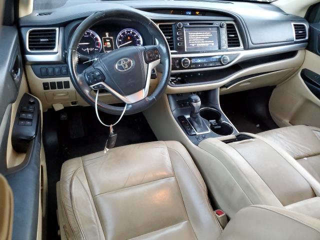 5TDKKRFH0ES018863 - 2014 TOYOTA HIGHLANDER XLE BLACK photo 8