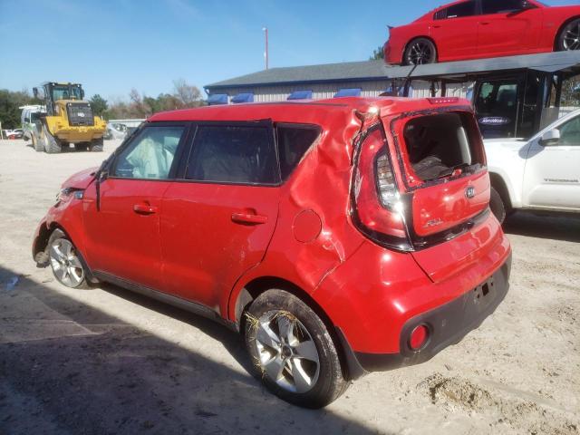 KNDJN2A29K7677401 - 2019 KIA SOUL RED photo 2