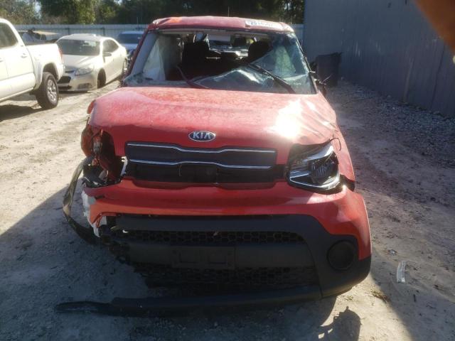 KNDJN2A29K7677401 - 2019 KIA SOUL RED photo 5