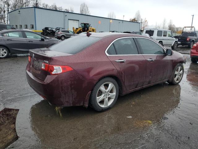 JH4CU2F68AC018639 - 2010 ACURA TSX MAROON photo 3