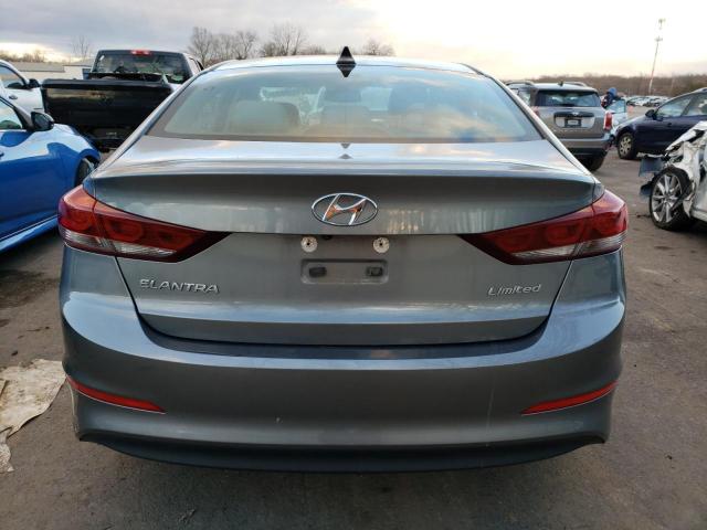 KMHD84LFXHU148562 - 2017 HYUNDAI ELANTRA SE GRAY photo 6