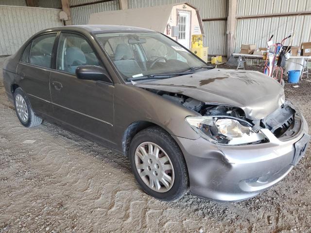 2HGES16605H506935 - 2005 HONDA CIVIC LX GRAY photo 4