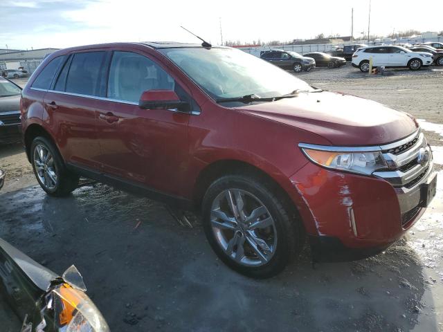 2FMDK3KC6DBA31046 - 2013 FORD EDGE LIMITED RED photo 4