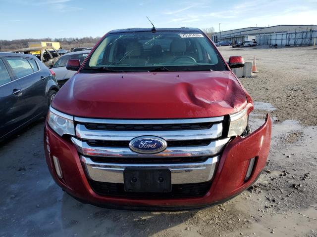 2FMDK3KC6DBA31046 - 2013 FORD EDGE LIMITED RED photo 5