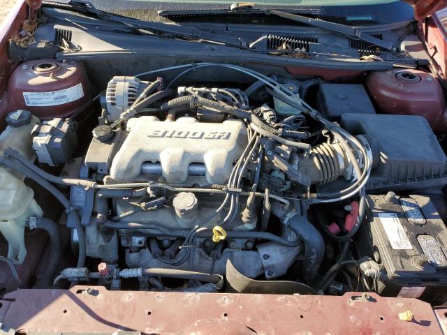 1G1ND52J52M549002 - 2002 CHEVROLET MALIBU BURGUNDY photo 11