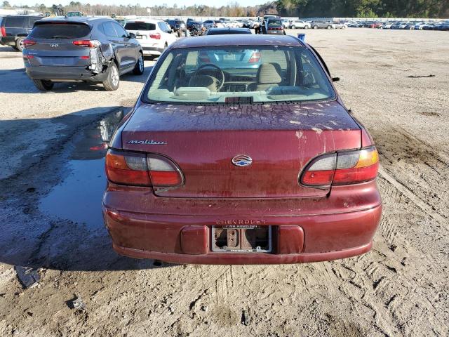 1G1ND52J52M549002 - 2002 CHEVROLET MALIBU BURGUNDY photo 6