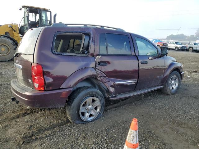 1D8HB58D15F537287 - 2005 DODGE DURANGO LIMITED BURGUNDY photo 3