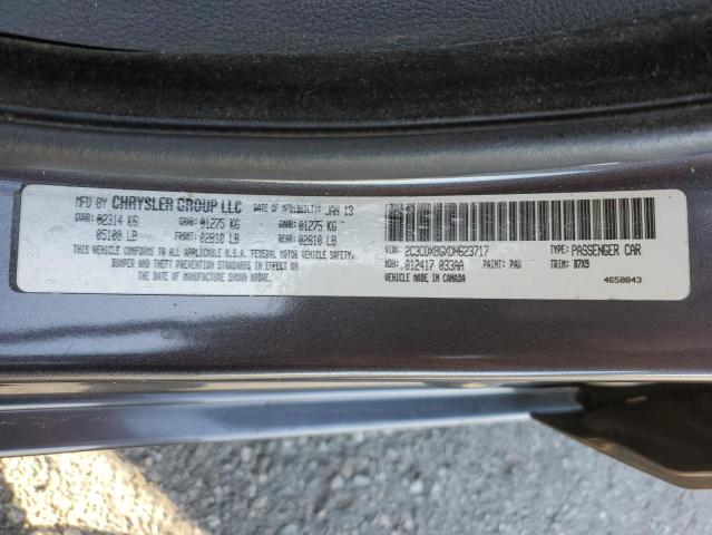 2C3CDXBGXDH623717 - 2013 DODGE CHARGER SE GRAY photo 13