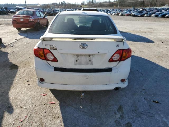 2T1BU4EE3AC476260 - 2010 TOYOTA COROALLA BASE WHITE photo 6