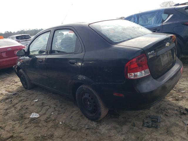 KL1TD52654B166628 - 2004 CHEVROLET AVEO BLACK photo 2