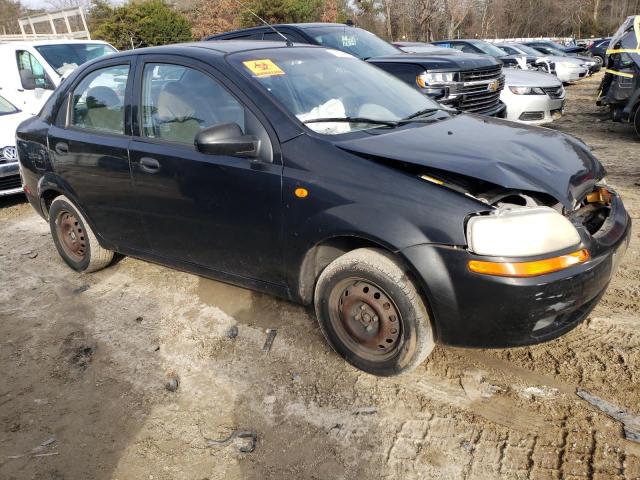 KL1TD52654B166628 - 2004 CHEVROLET AVEO BLACK photo 4