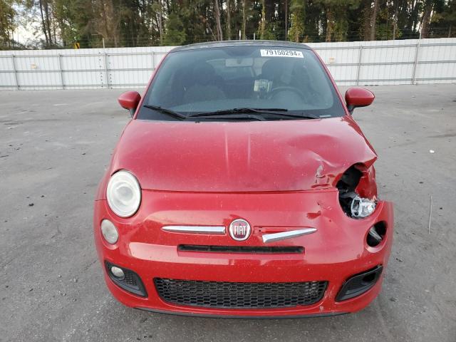 3C3CFFBR1DT514513 - 2013 FIAT 500 SPORT RED photo 5