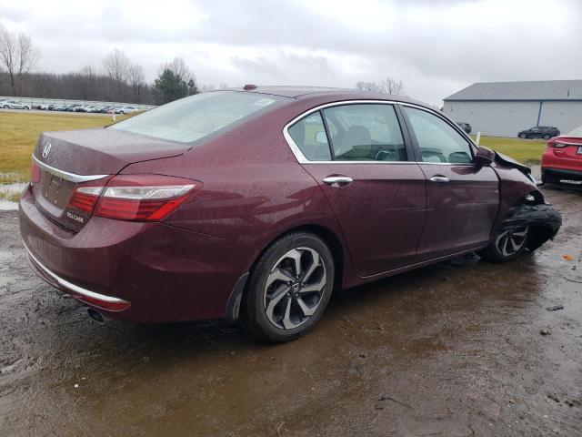 1HGCR2F97GA063526 - 2016 HONDA ACCORD EXL MAROON photo 3