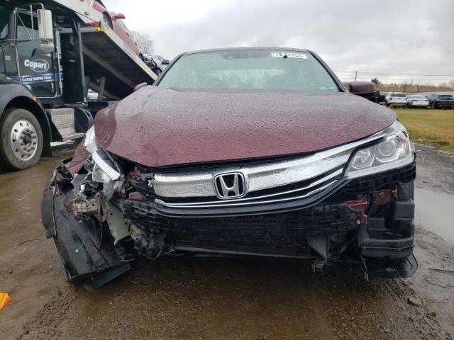 1HGCR2F97GA063526 - 2016 HONDA ACCORD EXL MAROON photo 5