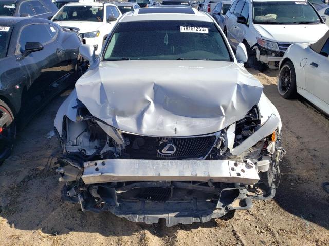 JTHBK262372030274 - 2007 LEXUS IS 250 WHITE photo 5