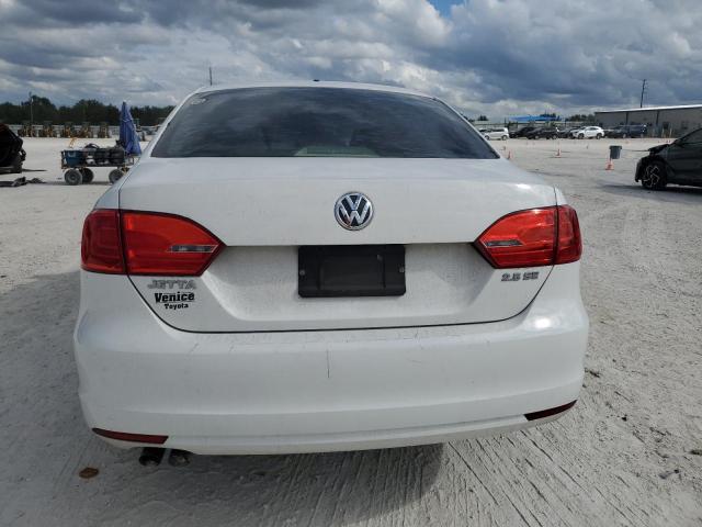 3VWDX7AJ9BM363729 - 2011 VOLKSWAGEN JETTA SE WHITE photo 6