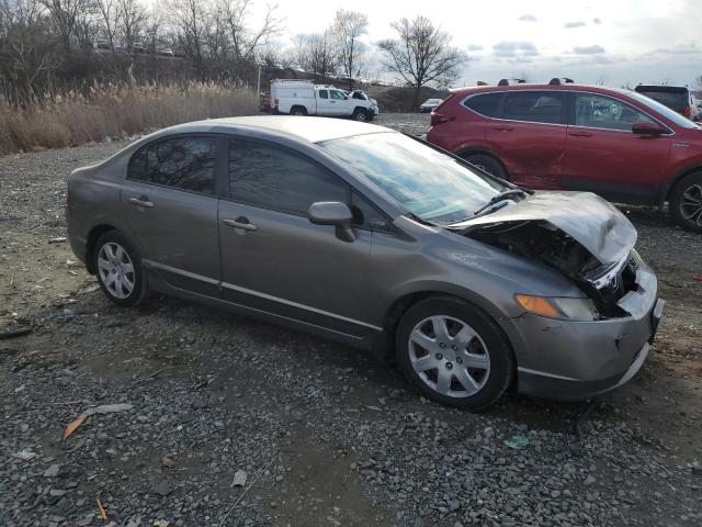 2HGFA16567H507511 - 2007 HONDA CIVIC LX GRAY photo 4