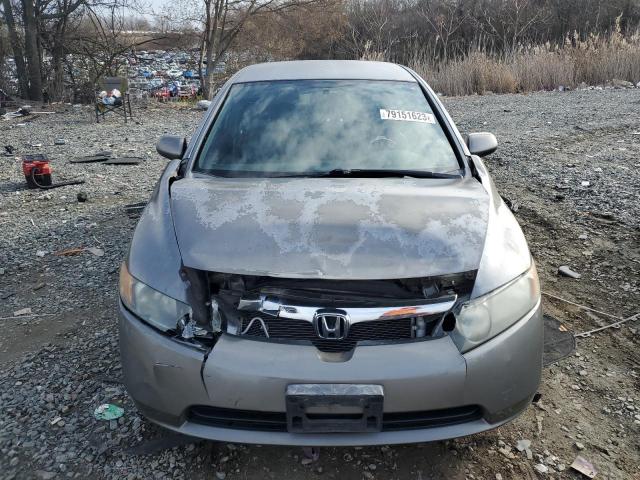 2HGFA16567H507511 - 2007 HONDA CIVIC LX GRAY photo 5