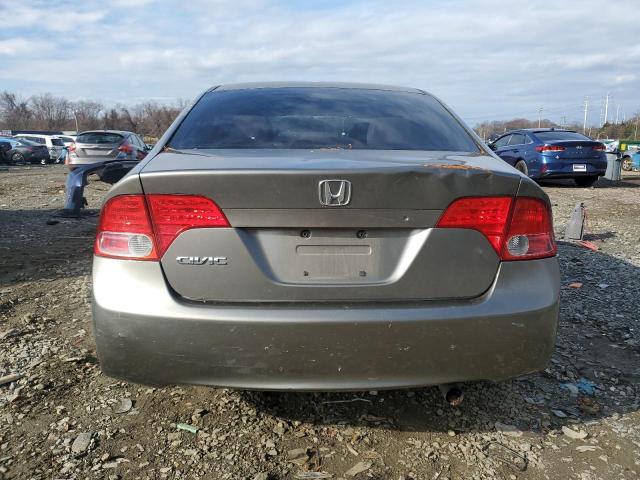 2HGFA16567H507511 - 2007 HONDA CIVIC LX GRAY photo 6