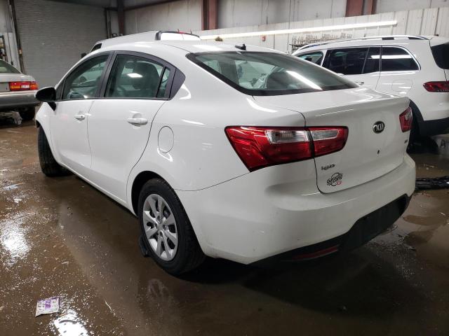 KNADM4A37F6528286 - 2015 KIA RIO LX WHITE photo 2