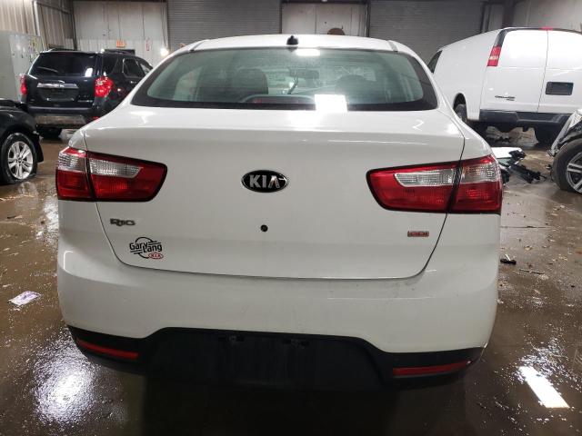 KNADM4A37F6528286 - 2015 KIA RIO LX WHITE photo 6