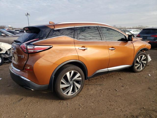 5N1AZ2MH4HN103230 - 2017 NISSAN MURANO S ORANGE photo 3