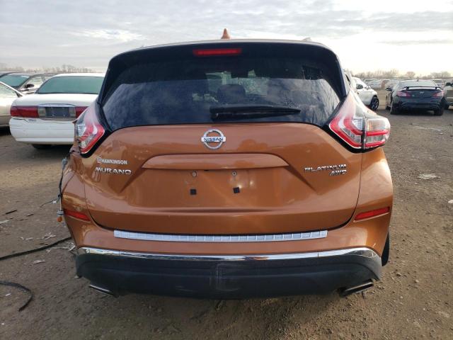 5N1AZ2MH4HN103230 - 2017 NISSAN MURANO S ORANGE photo 6