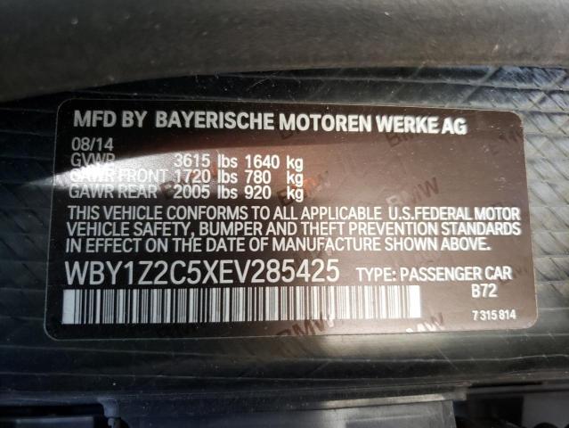 WBY1Z2C5XEV285425 - 2014 BMW I3 BEV SILVER photo 13