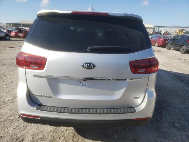 KNDMB5C19M6662188 - 2021 KIA SEDONA LX SILVER photo 6