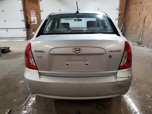 KMHCN4AC1BU607482 - 2011 HYUNDAI ACCENT GLS SILVER photo 6