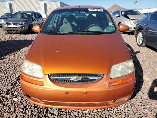 KL1TD52655B495072 - 2005 CHEVROLET AVEO BASE Narıncı foto 5