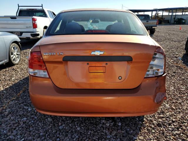 KL1TD52655B495072 - 2005 CHEVROLET AVEO BASE Narıncı foto 6