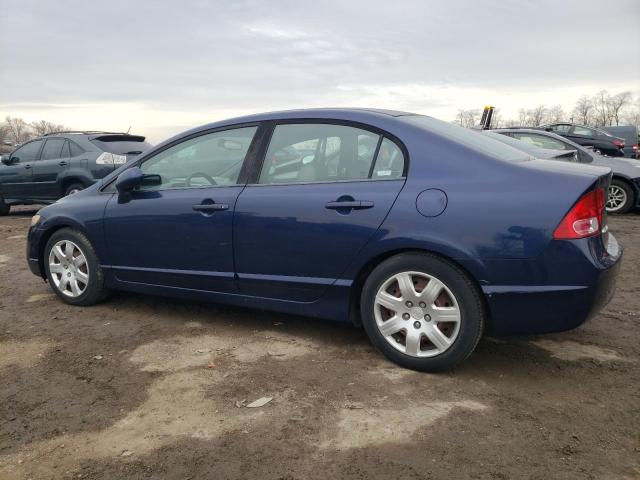 1HGFA16558L014648 - 2008 HONDA CIVIC LX BLUE photo 2