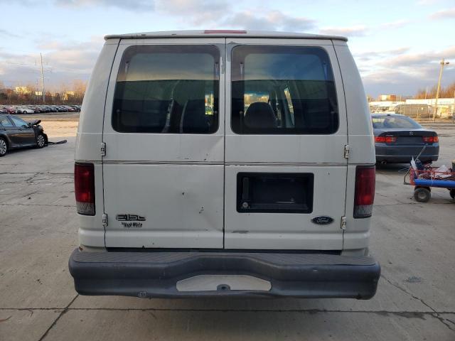 1FTRE14W44HA16853 - 2004 FORD ECONOLINE E150 VAN WHITE photo 6