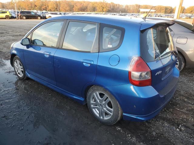 JHMGD38617S000440 - 2007 HONDA FIT S BLUE photo 2