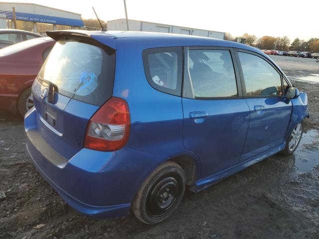 JHMGD38617S000440 - 2007 HONDA FIT S BLUE photo 3