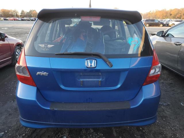 JHMGD38617S000440 - 2007 HONDA FIT S BLUE photo 6