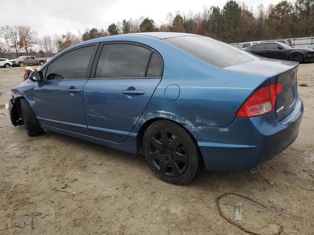 1HGFA16507L054926 - 2007 HONDA CIVIC LX BLUE photo 2