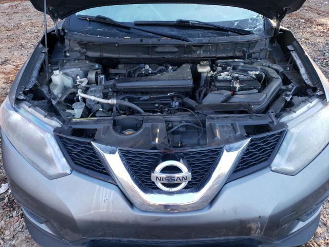 KNMAT2MT2GP615646 - 2016 NISSAN ROGUE S GRAY photo 12