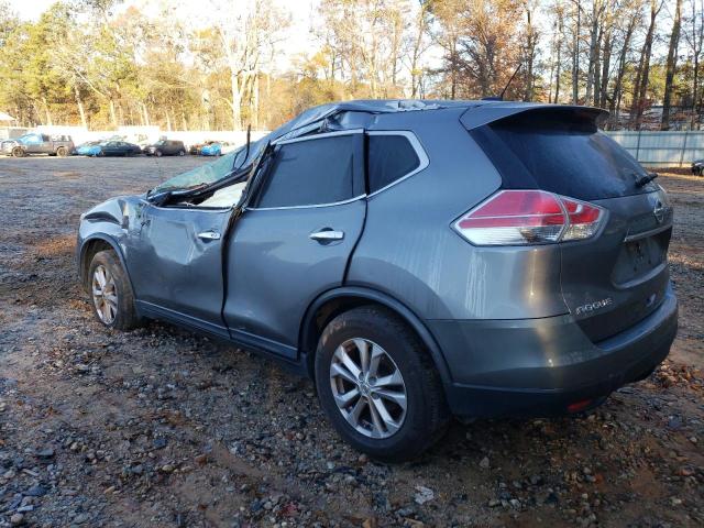 KNMAT2MT2GP615646 - 2016 NISSAN ROGUE S GRAY photo 2