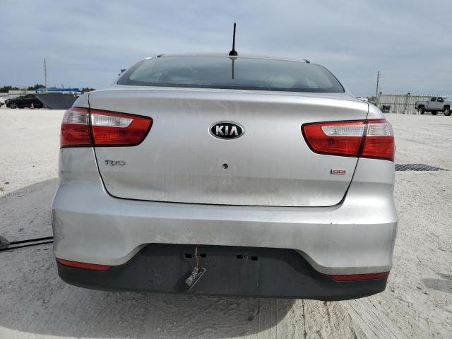 KNADM4A31H6010497 - 2017 KIA RIO LX SILVER photo 6