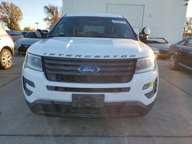 1FM5K8AT2GGA10856 - 2016 FORD EXPLORER POLICE INTERCEPTOR أبيض صورة 5