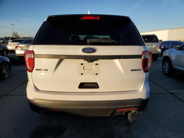 1FM5K8AT2GGA10856 - 2016 FORD EXPLORER POLICE INTERCEPTOR أبيض صورة 6