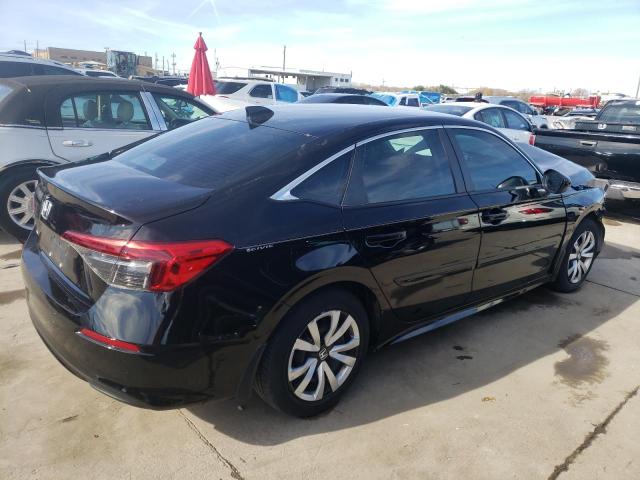 2HGFE2F23NH578839 - 2022 HONDA CIVIC LX BLACK photo 3