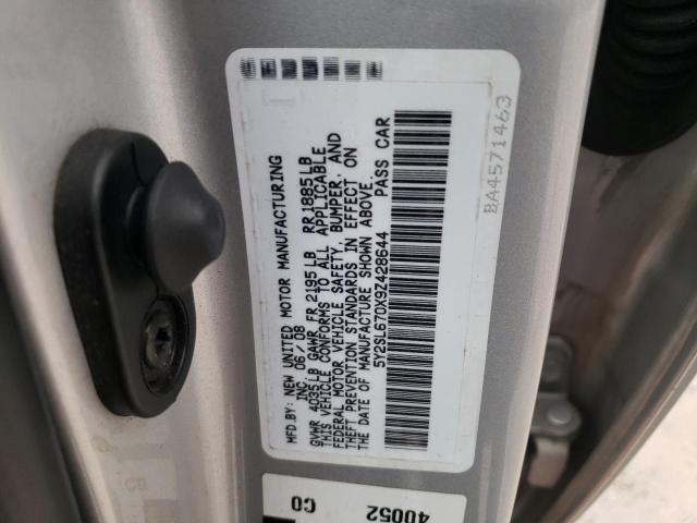 5Y2SL670X9Z428644 - 2009 PONTIAC VIBE SILVER photo 12